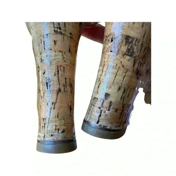 DIOR Womens Shoes Natural Open Toe Wedge Sandals Made in Italy Heels Size 37. - Picture 11 of 13